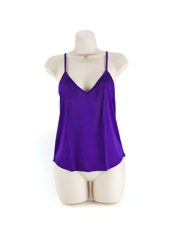 SILK CAMISOLE LILA L
