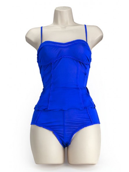 SILK SOFT CORSET COBALTO L