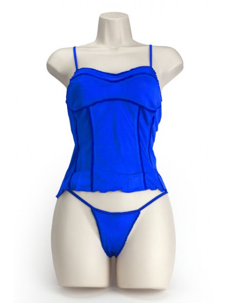 SILK SOFT CORSET COBALTO M