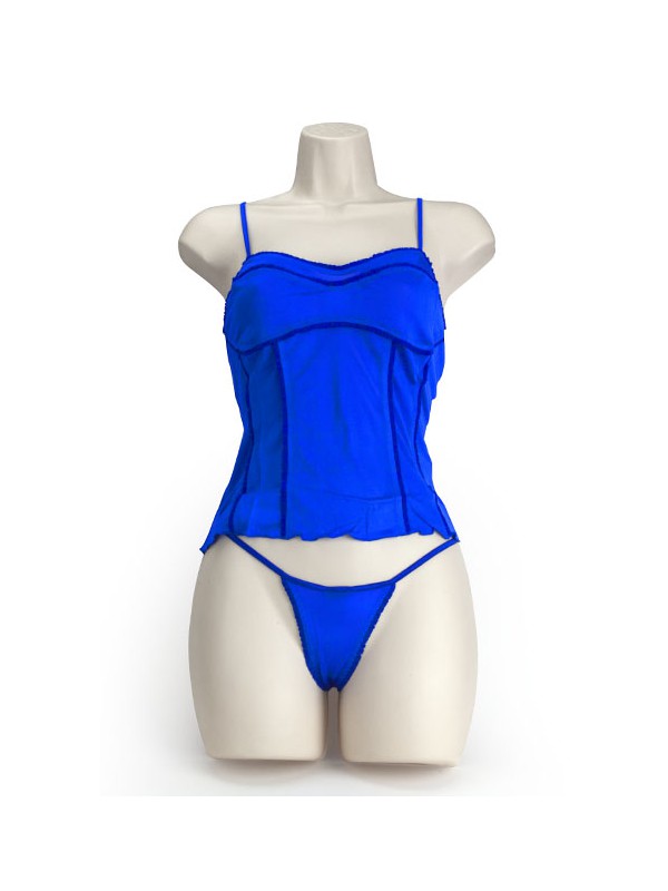 SILK SOFT CORSET COBALTO M