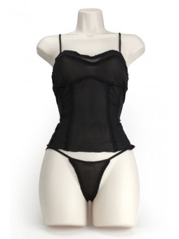 SILK SOFT CORSET NEGRO L