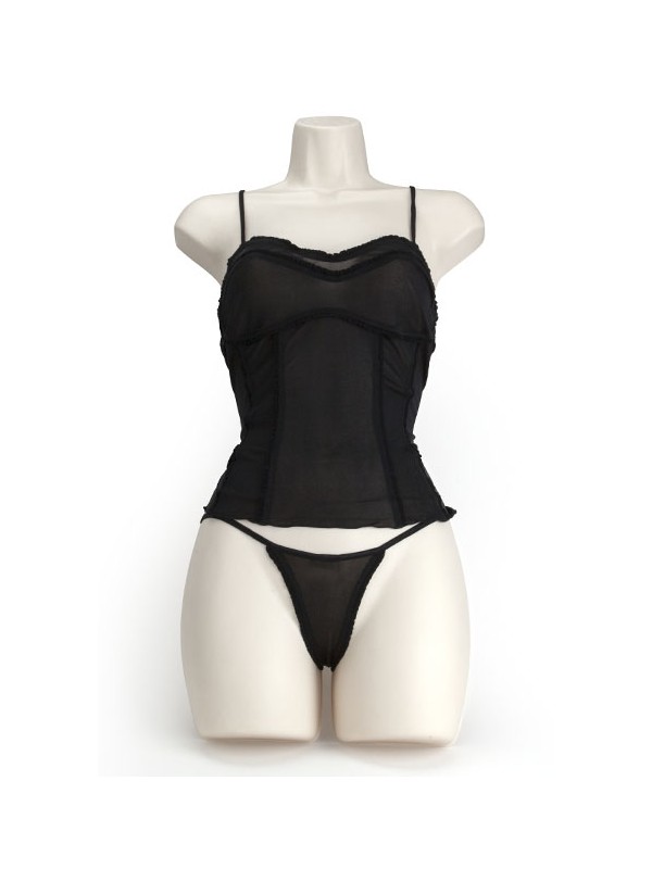 SILK SOFT CORSET NEGRO L