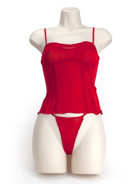 SILK SOFT CORSET ROJO XL