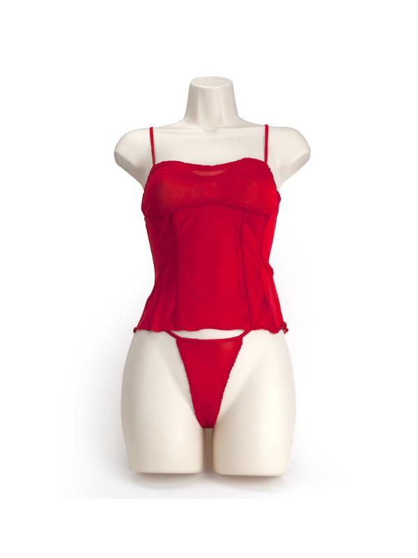 SILK SOFT CORSET ROJO XL