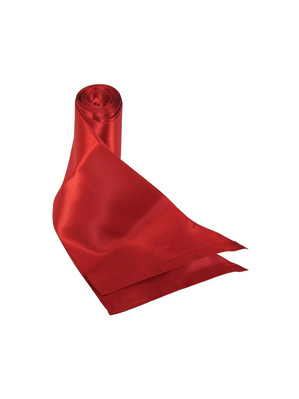 SILKY SASH RESTRAINTS - RED