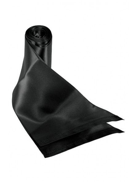 SILKY SASH RESTRAINTS: BLACK