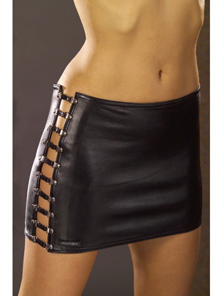 SIN SEDUCTION LEATHER SKIRT XS