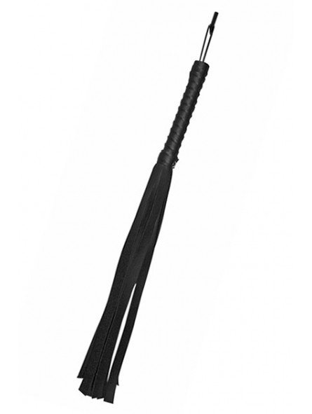 BLACK FAUX LEATHER FLOGGER