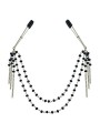 Black Jeweled Nipple Clips