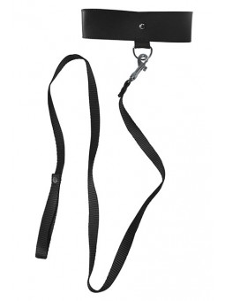 BLACK LEASH & COLLAR