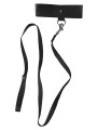 BLACK LEASH & COLLAR